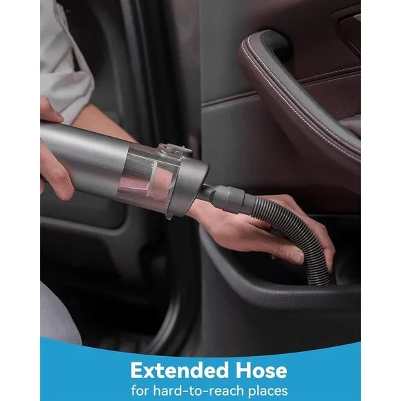 Brigii Mini Handheld Vacuum Cordless, 3 in 1-Car & Air Duster & Gray - Picture 7 of 9